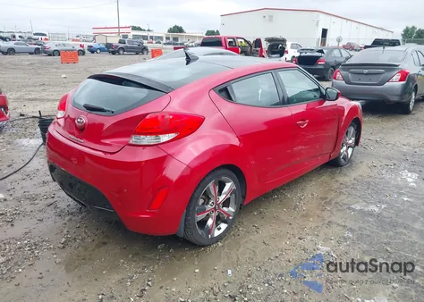 2016 Hyundai Veloster z USA, uszkodzony, nr VIN KMHTC6AD1GU295617